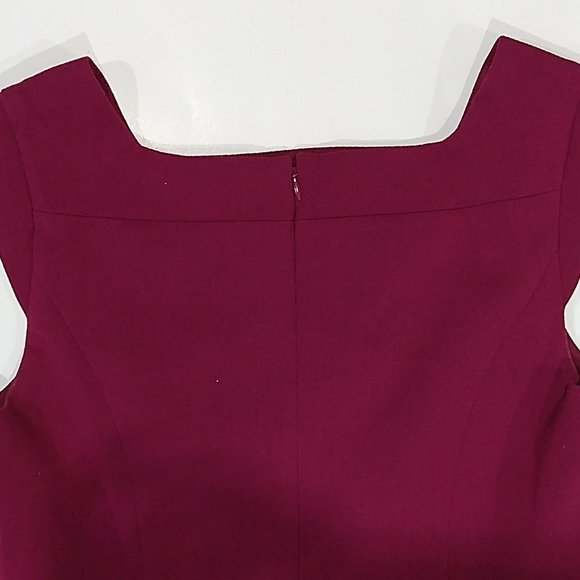 The Limited Midi Dress in Rich Burgundy - Picture 5 of 9